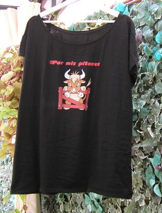 Camiseta mujer impresión ”Por mis pitones" T-48