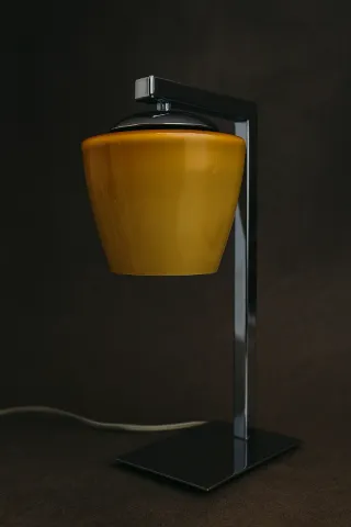 (1)Candeeiro vintage metal e vidro