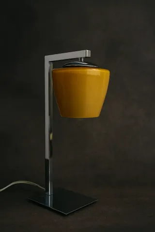 (1)Candeeiro vintage metal e vidro