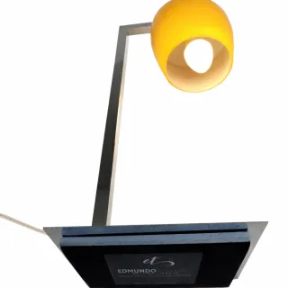 (1)Candeeiro vintage metal e vidro