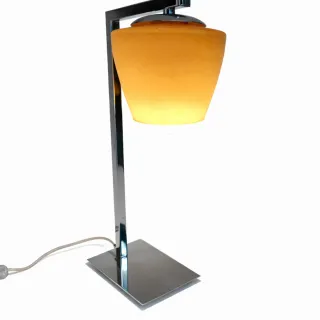 (1)Candeeiro vintage metal e vidro