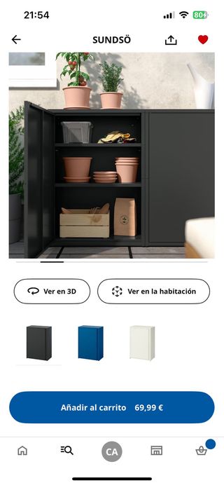 Armario industrial taquilla metal negro Ikea