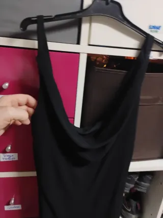 Vestido fiesta ceremonia negro T.38-40