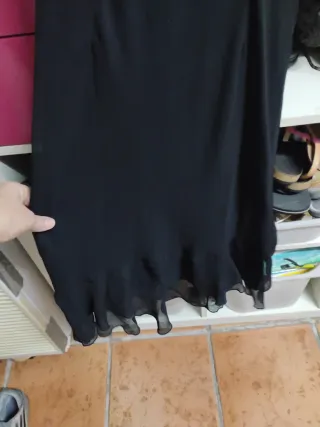 Vestido fiesta ceremonia negro T.38-40