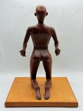 Figura Madera Mujer Suplicante