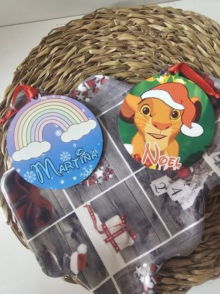 Adornos Navideños Personalizados Madera