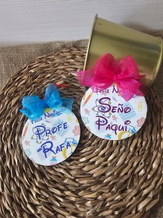 Adornos Navideños Personalizados Madera