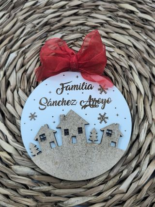 Adornos Navideños Personalizados Madera