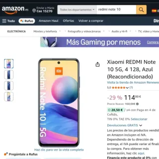 Redmi Note 10 5G+Fondina +Caricabatterie