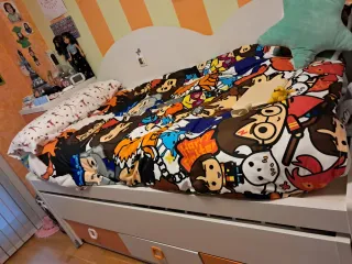 Canapé + colchón (150*190) + colchón 90*190