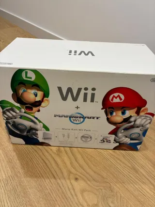 Nintendo Wii Mario Kart Pack Bianca