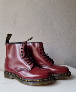Botas Dr. Martens Cuero Burdeos