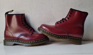 Botas Dr. Martens Cuero Burdeos