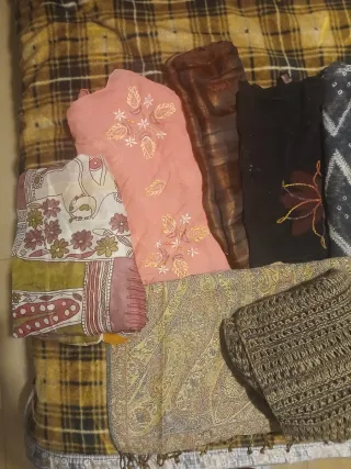 Set di sciarpe e colletti in maglia