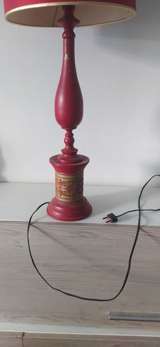 Lámpara de Diseño Hollywood Regency Roja