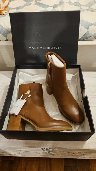 Botines Tommy Hilfiger Marrones Nuevos