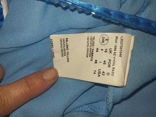 Vestido largo fiesta azul