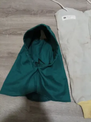 Gorro y mangas de soldador