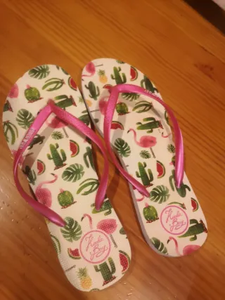 Chanclas Koala Bay Flamencos y Cactus