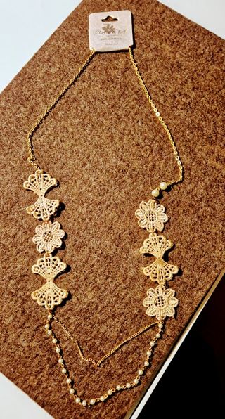 Collana Clayre&Eef pizzo macramé oro