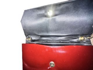 Bolso de mano granate vintage