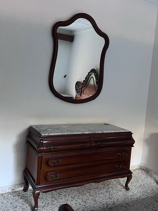 Espejo antiguo madera