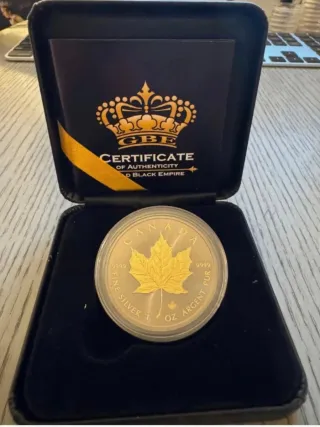 Moneda Plata Maple Leaf 1 Onza 2022