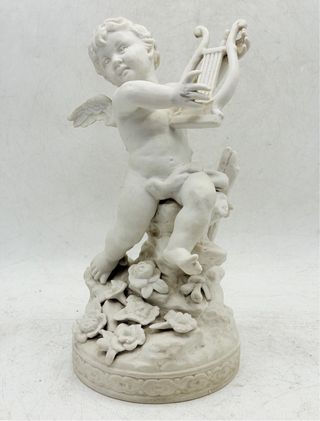 Figura Querubín Antigua Sevres