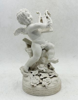 Figura Querubín Antigua Sevres