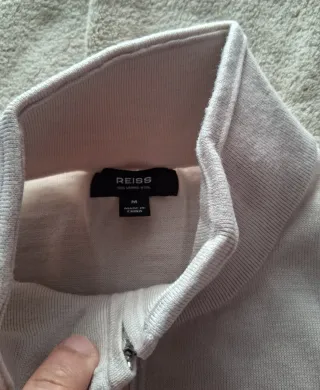 Reiss Merino Jumper Blanco Talla M