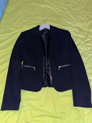 Chaqueta Stradivarius Negra Mujer