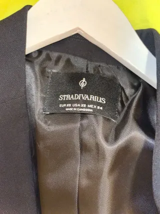 Chaqueta Stradivarius Negra Mujer
