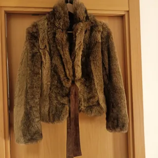 Abrigo Zara Piel Sintética Talla M