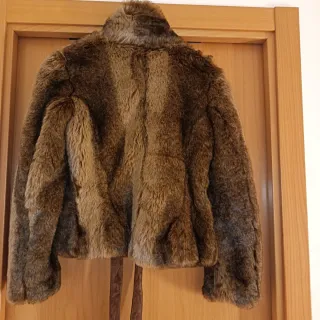 Abrigo Zara Piel Sintética Talla M