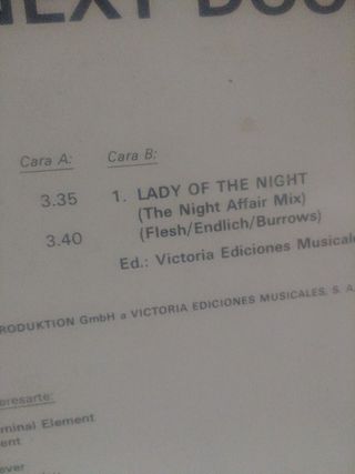 Vinilo Lady Of The Night - Louisa