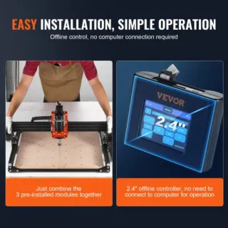 Fresadora CNC Vevor 300W 40x40cm