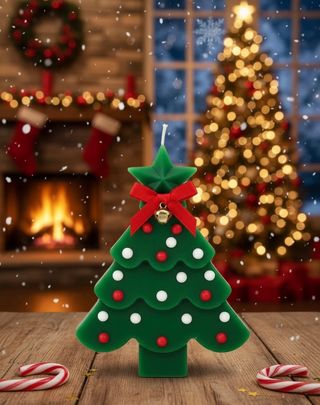 Vela Pinheiro Charmoso | Vela Natal | Cera de Soja