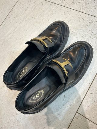 Mocasines Tod's de Piel Negro Talla 39.5