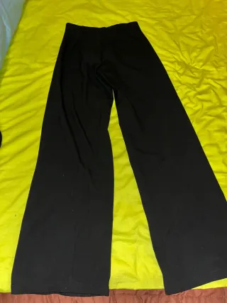 Pantalón ancho Bershka negro mujer