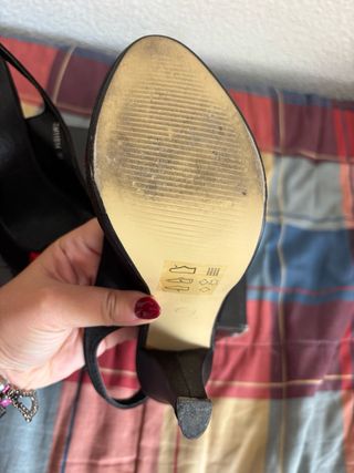 Zapatos Festissimo Tacón Negro y Rojo