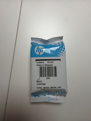 Cartucho Tinta HP 301 Negro CH561E