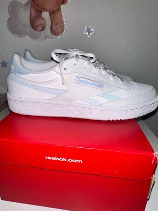 Zapatillas Reebok Blancas y Azules