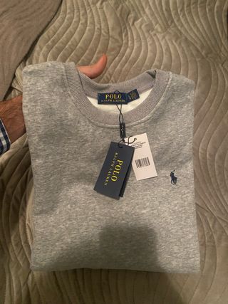 Sudadera Polo Ralph Lauren Gris Talla L