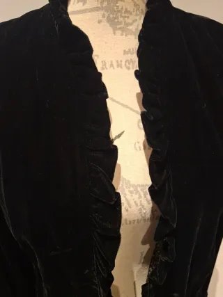 Chaqueta corta terciopelo hecha a mano