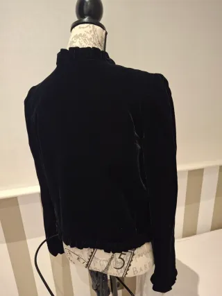 Chaqueta corta terciopelo hecha a mano