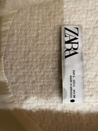 Abrigo ZARA beige señora