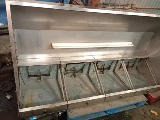 Campana extractora industrial acero inoxidable