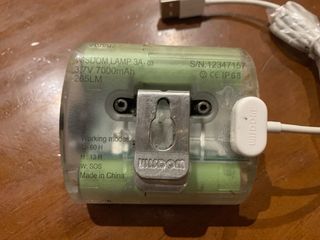 Linterna minera LED recargable marca wisdom