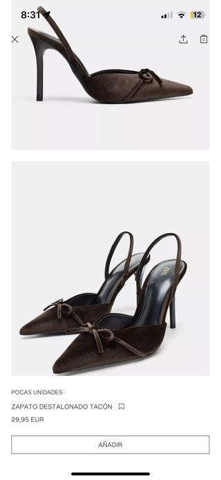 Zapatos Zara Talla Grande Negro Marrón