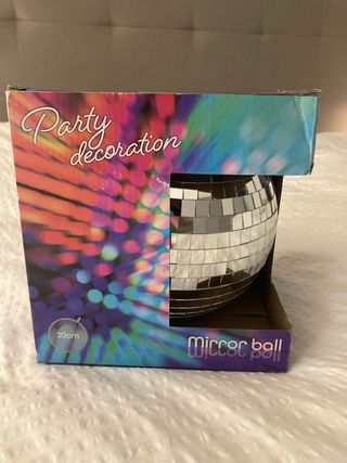 Bola de espejo para fiestas 20cm